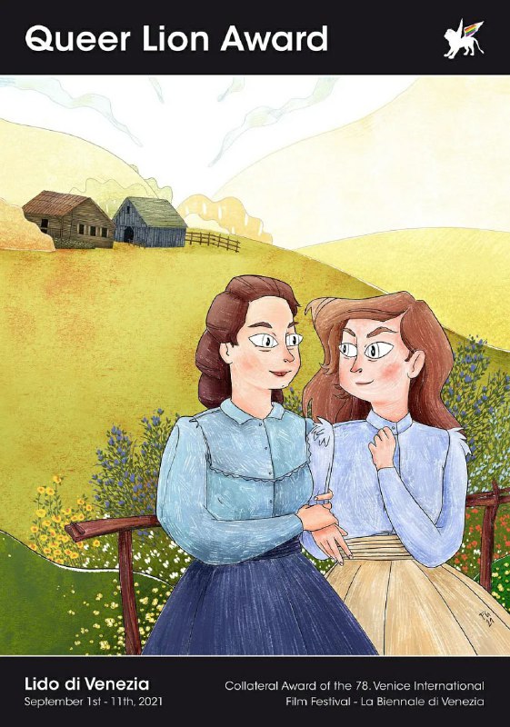 #影讯 #酷儿电影 #电影节 #第78届威尼斯国际电影节这组威尼斯酷儿狮奖海报-灵感来自于去年酷儿狮影片《打开心世界​》  ——Artwork by Francesco Gangemi (19-21)观影指路